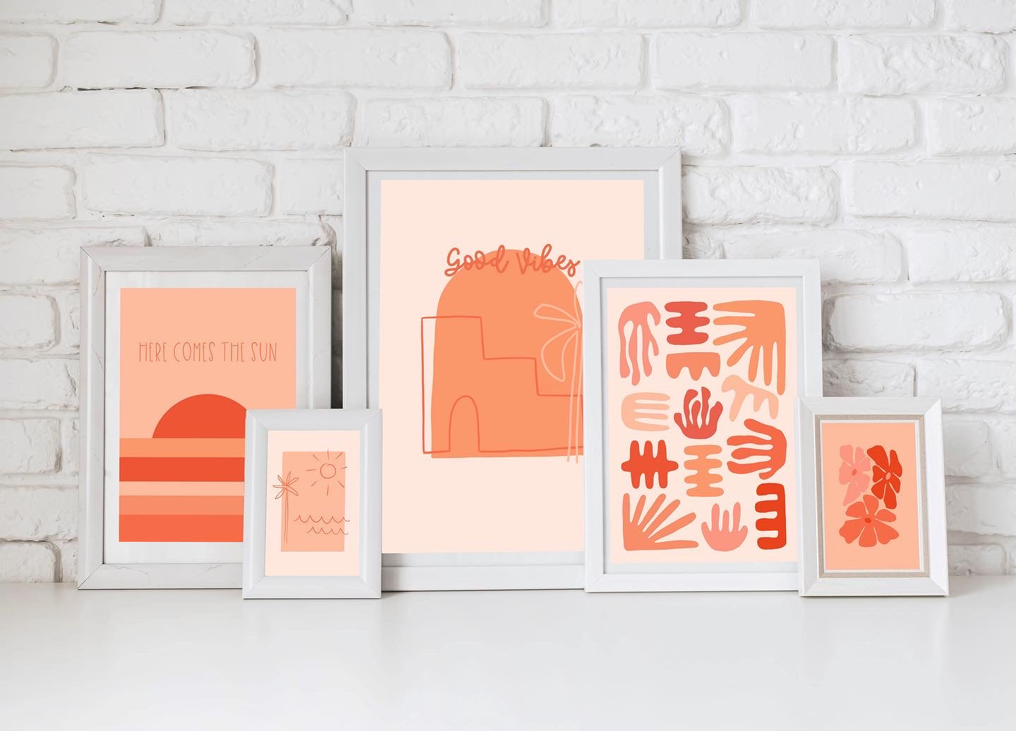 5 Beachy Boho Art Prints | Digital Download