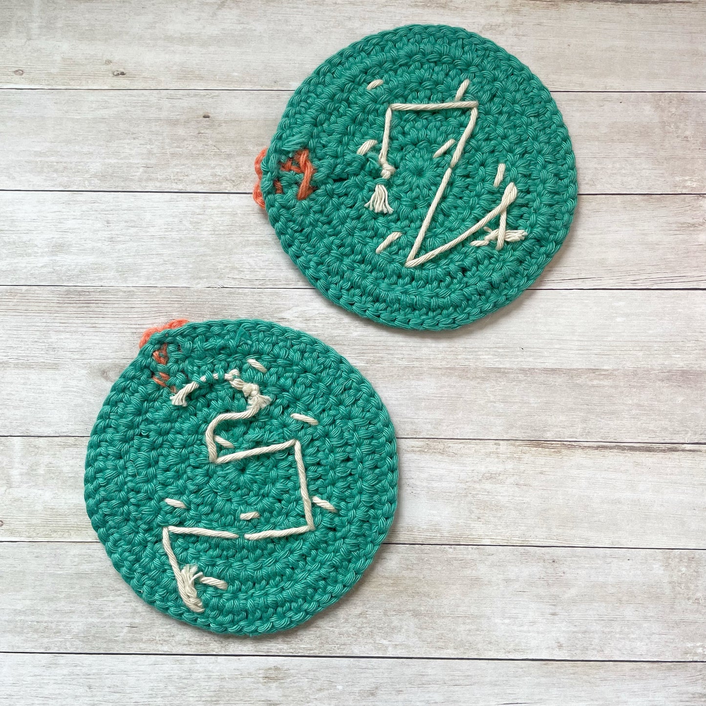Crochet Cactus Coasters | Set of 2