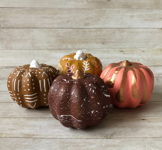 Hand Painted Pumpkins | Autumn | Halloween