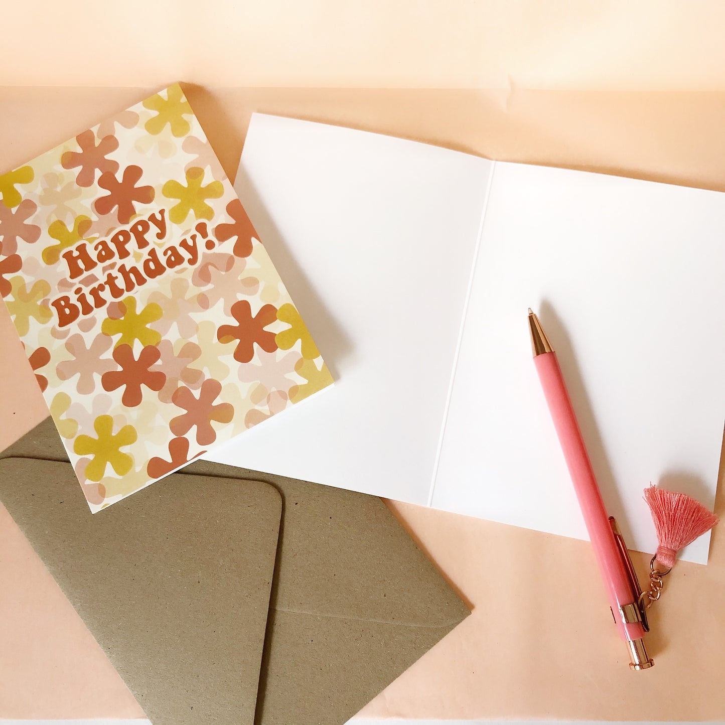 Happy Birthday A6 Greeting Card | Floral | Bohemian