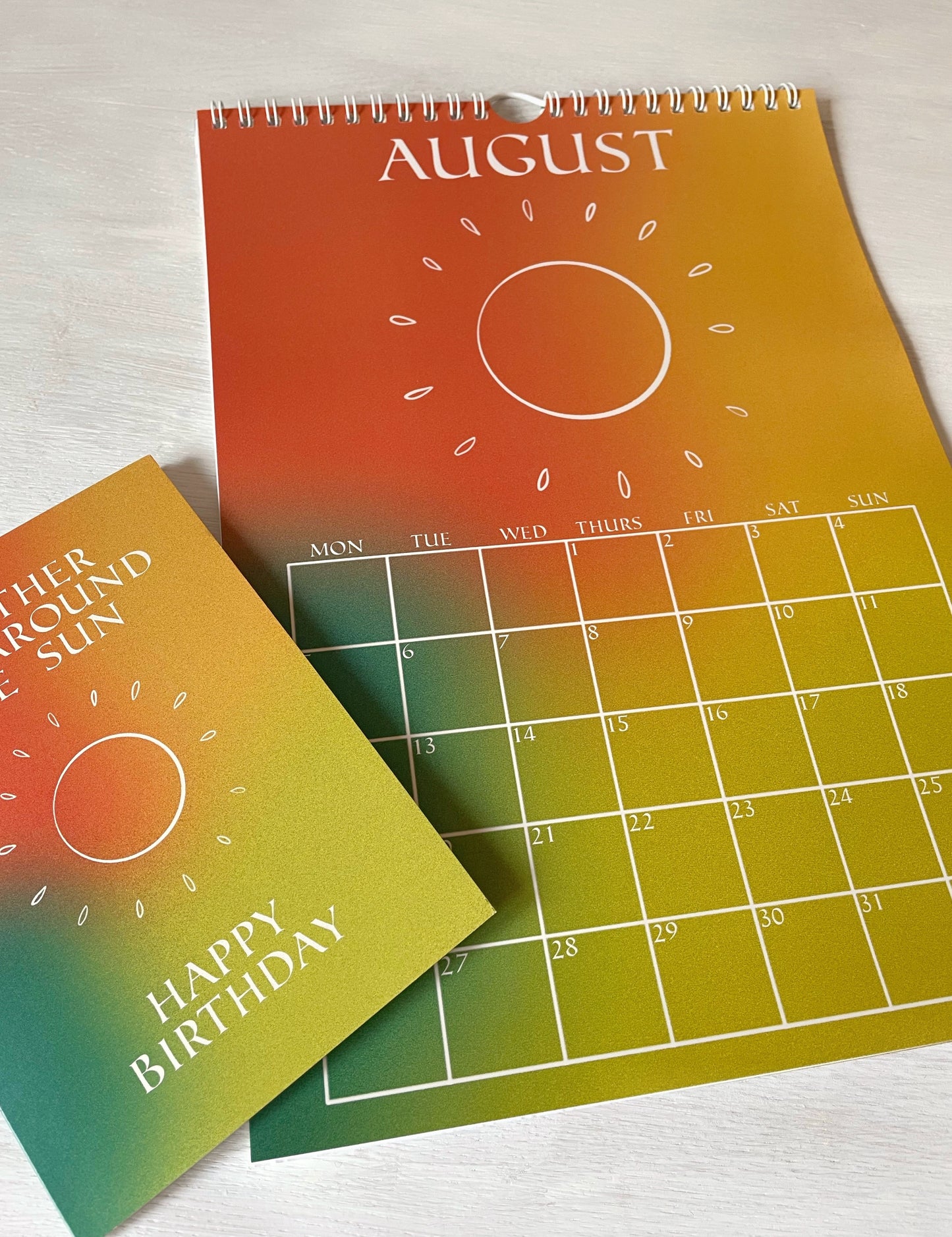 2024 Bohemian Gradient 12 Month Wall Calendar