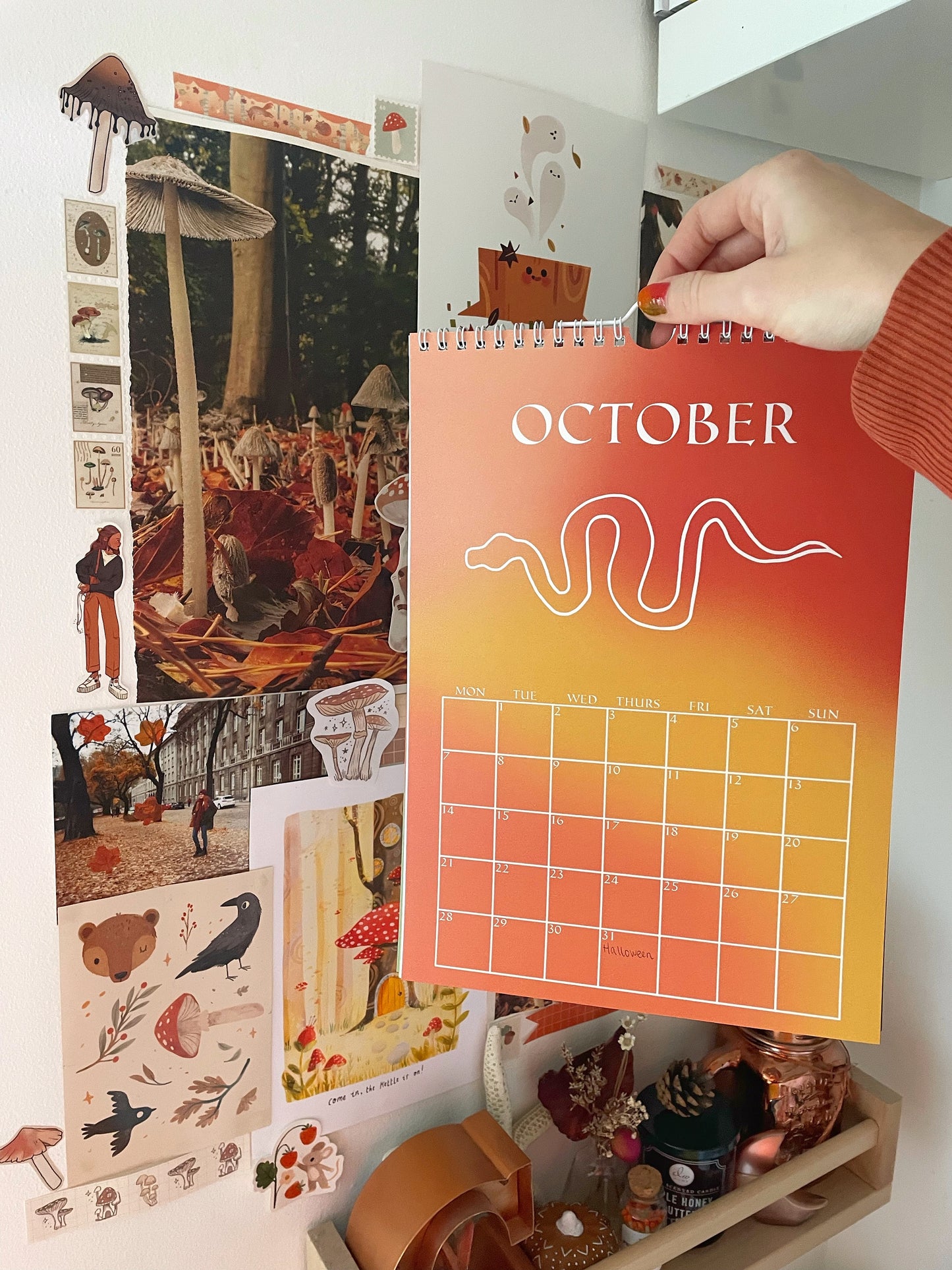 2024 Bohemian Gradient 12 Month Wall Calendar