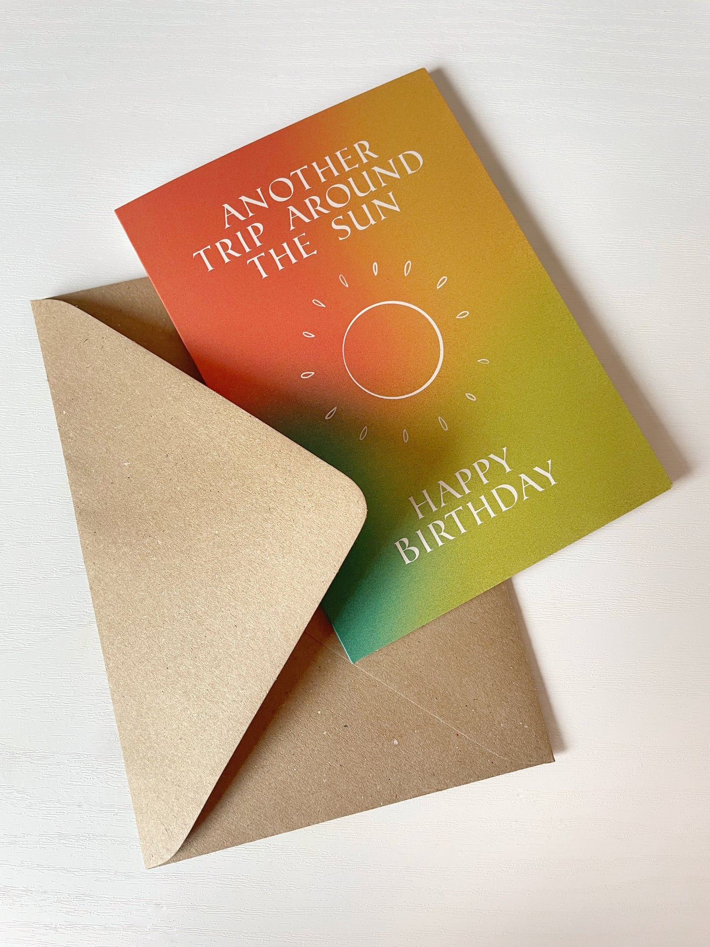 Another Trip Around The Sun A6 Birthday Card | Bohemian