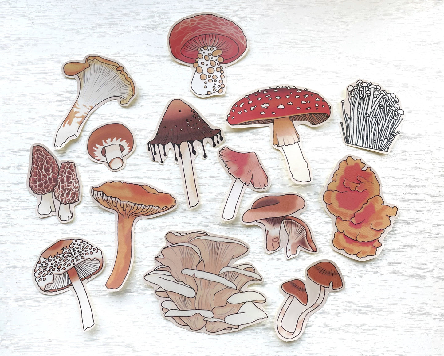 Autumn Mushrooms Sticker Set | Autumnal Journal Stickers