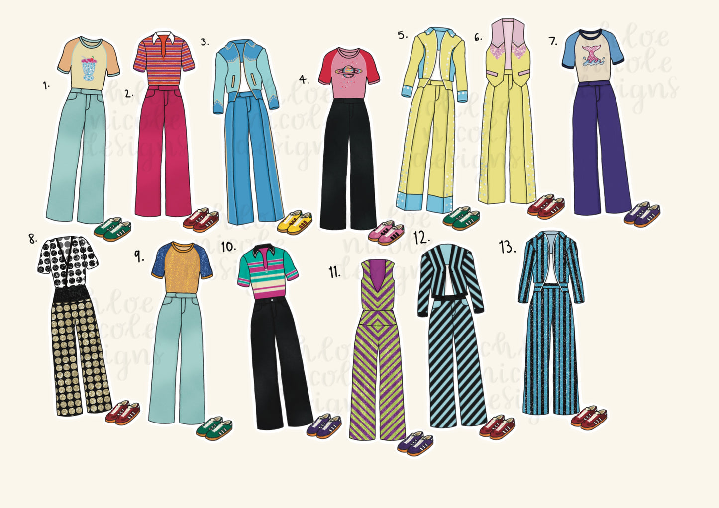 Love On Tour 2023 Australia Harry Styles Outfit Stickers | HSLOT New Zealand, Asia