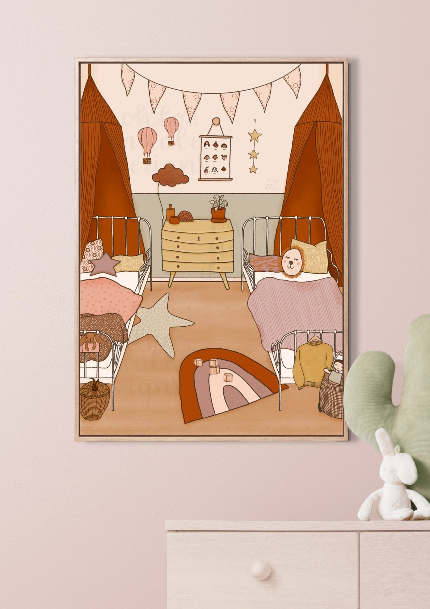 Girls Nursery Art Print | Digital Download