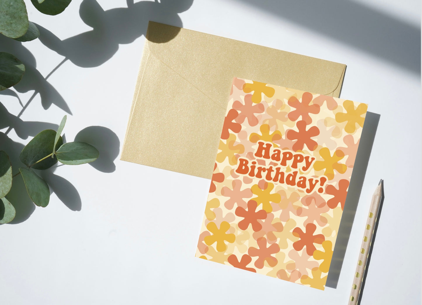 Happy Birthday A6 Greeting Card | Floral | Bohemian