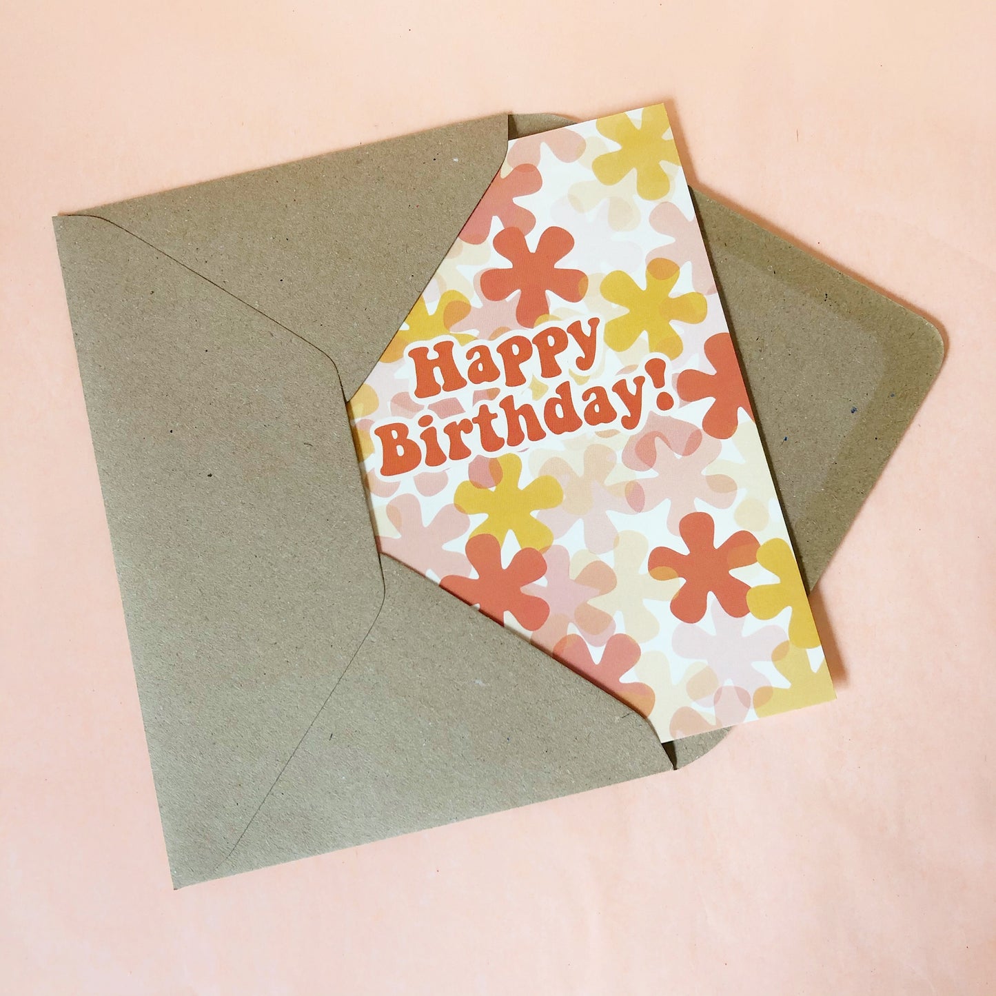Happy Birthday A6 Greeting Card | Floral | Bohemian