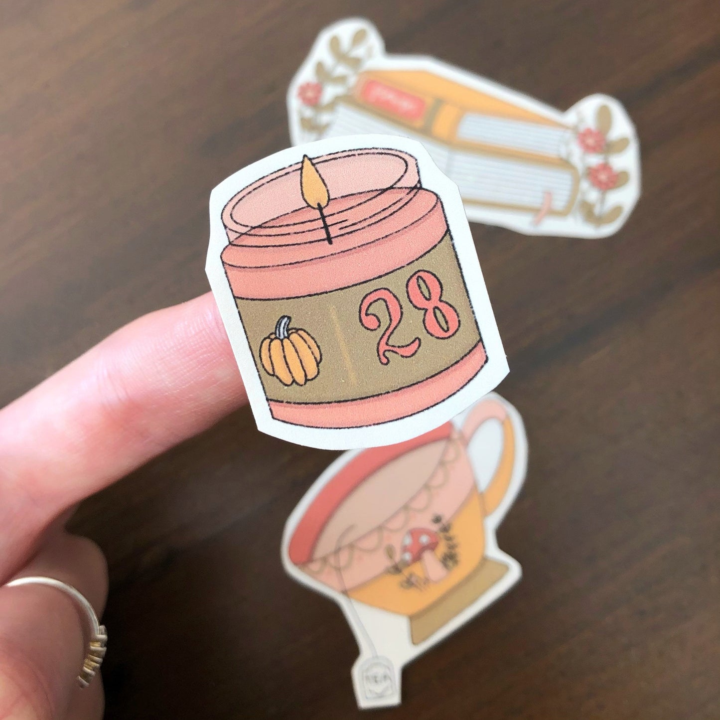 Cosy/Hygge Stickers | Set of 5 | Die-cut