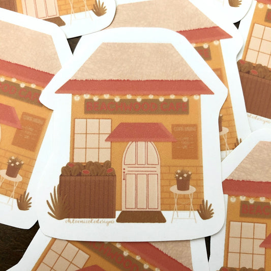 Beachwood Cafe sticker | Harry Styles ‘Falling’ lyrics