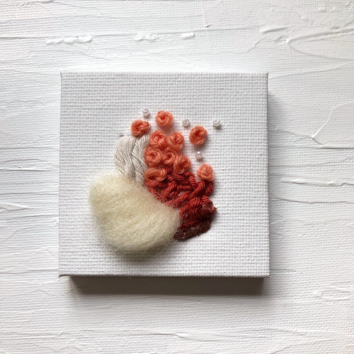 Fibre Art Mini Canvas | Embroidery | Weaving