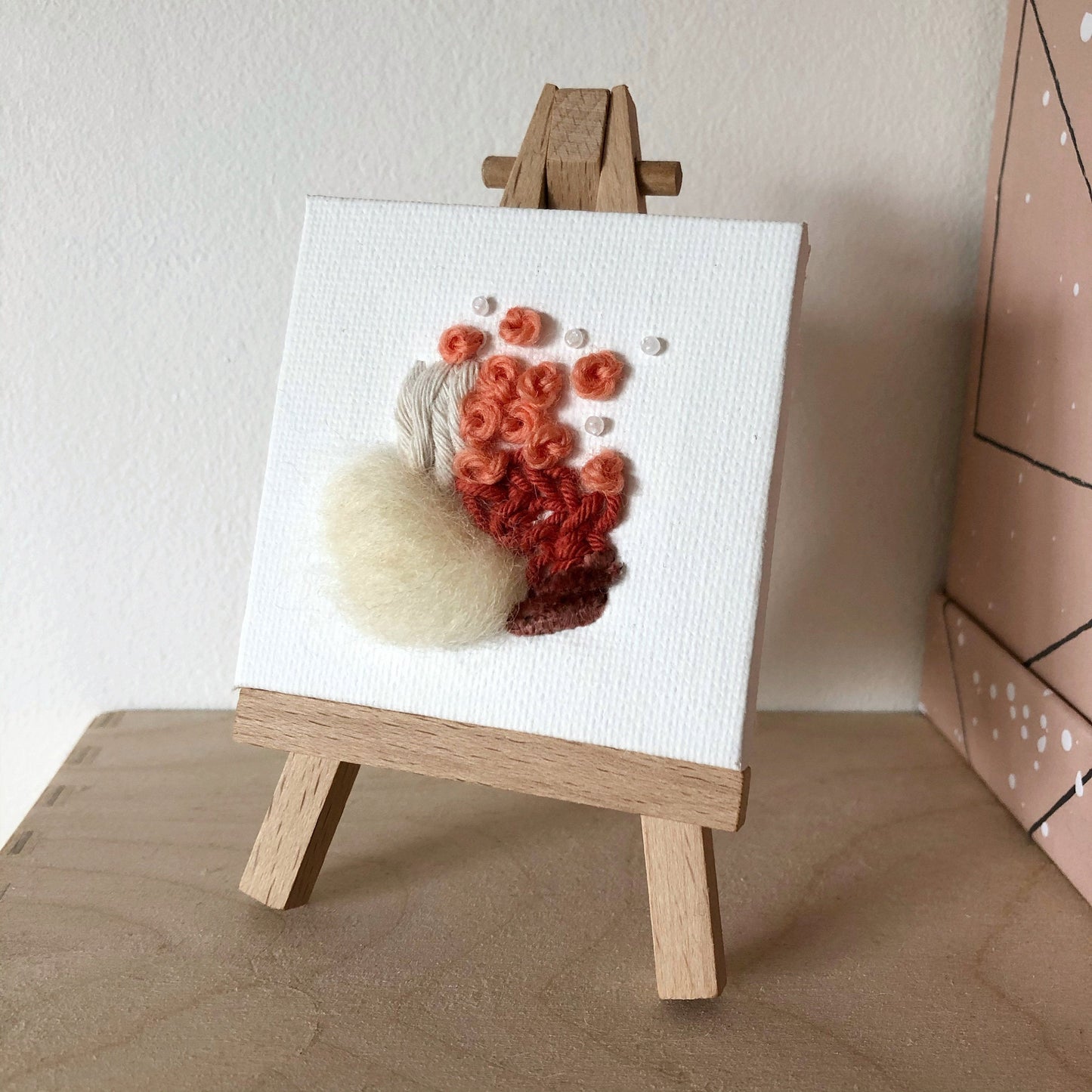 Fibre Art Mini Canvas | Embroidery | Weaving