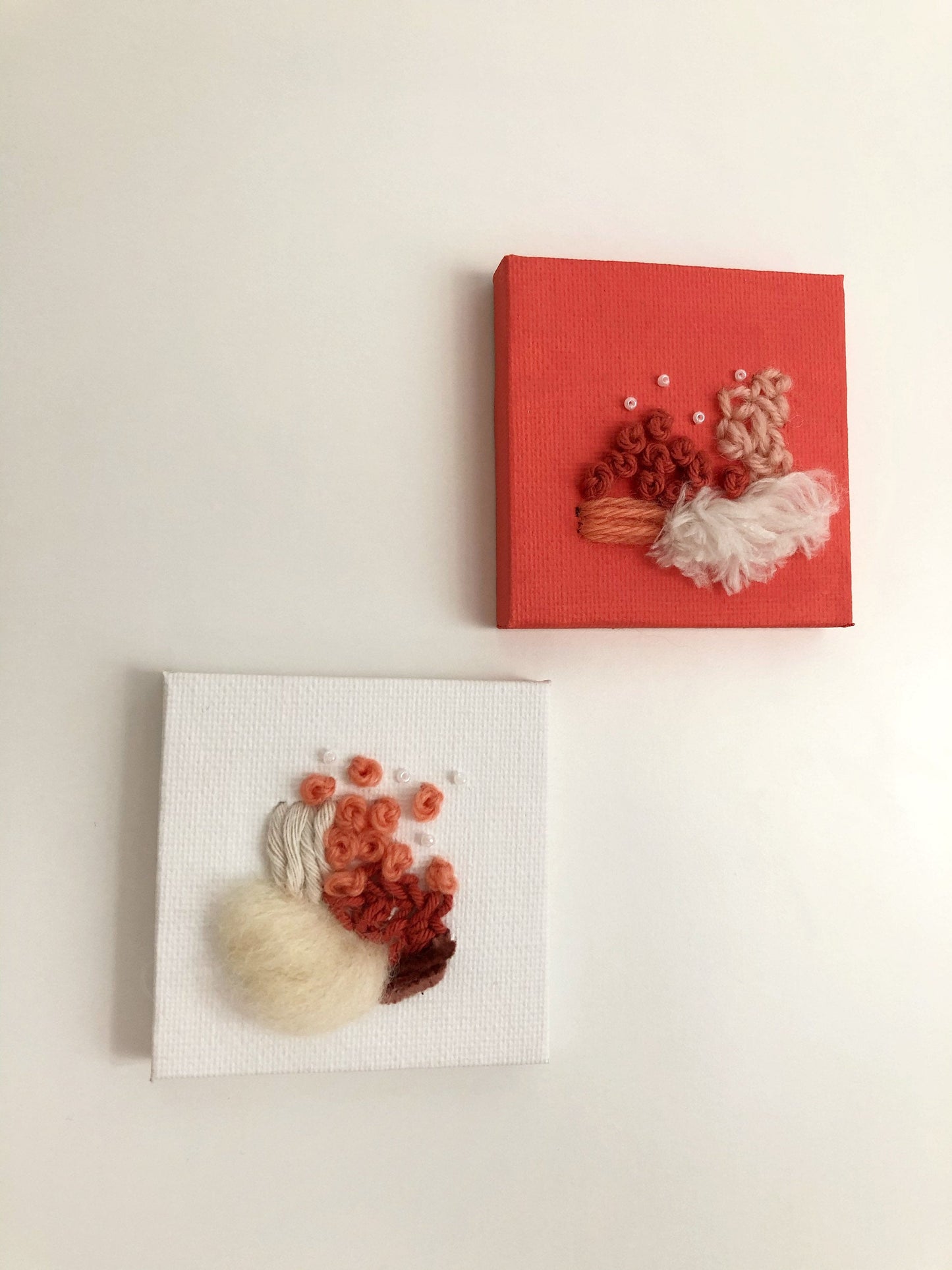 Fibre Art Mini Canvas | Embroidery | Weaving