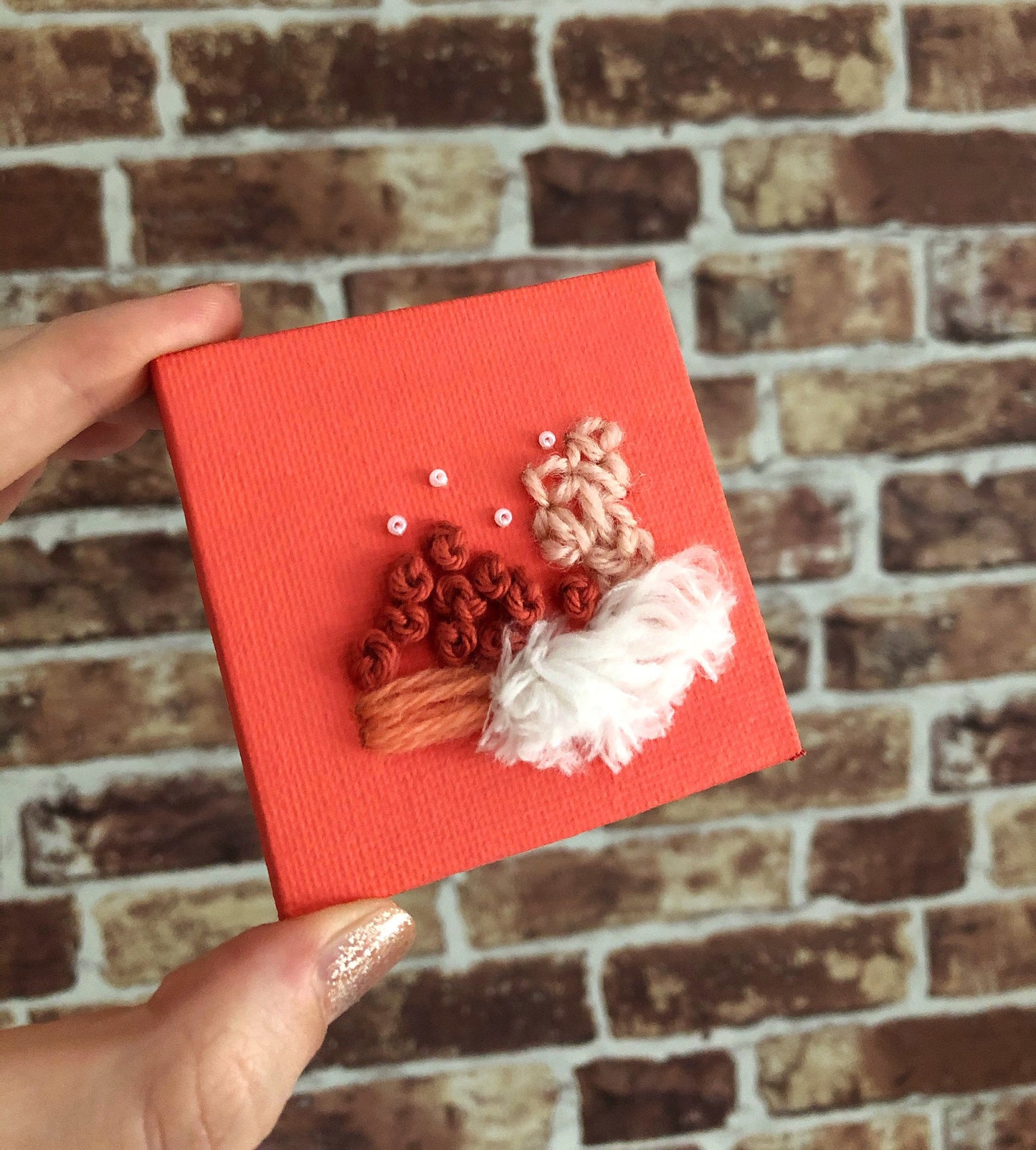 Fibre Art Mini Canvas | Embroidery | Weaving