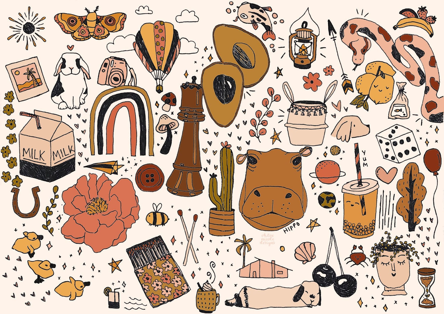 Colouring Page | Doodle Sketchbook | Digital Download