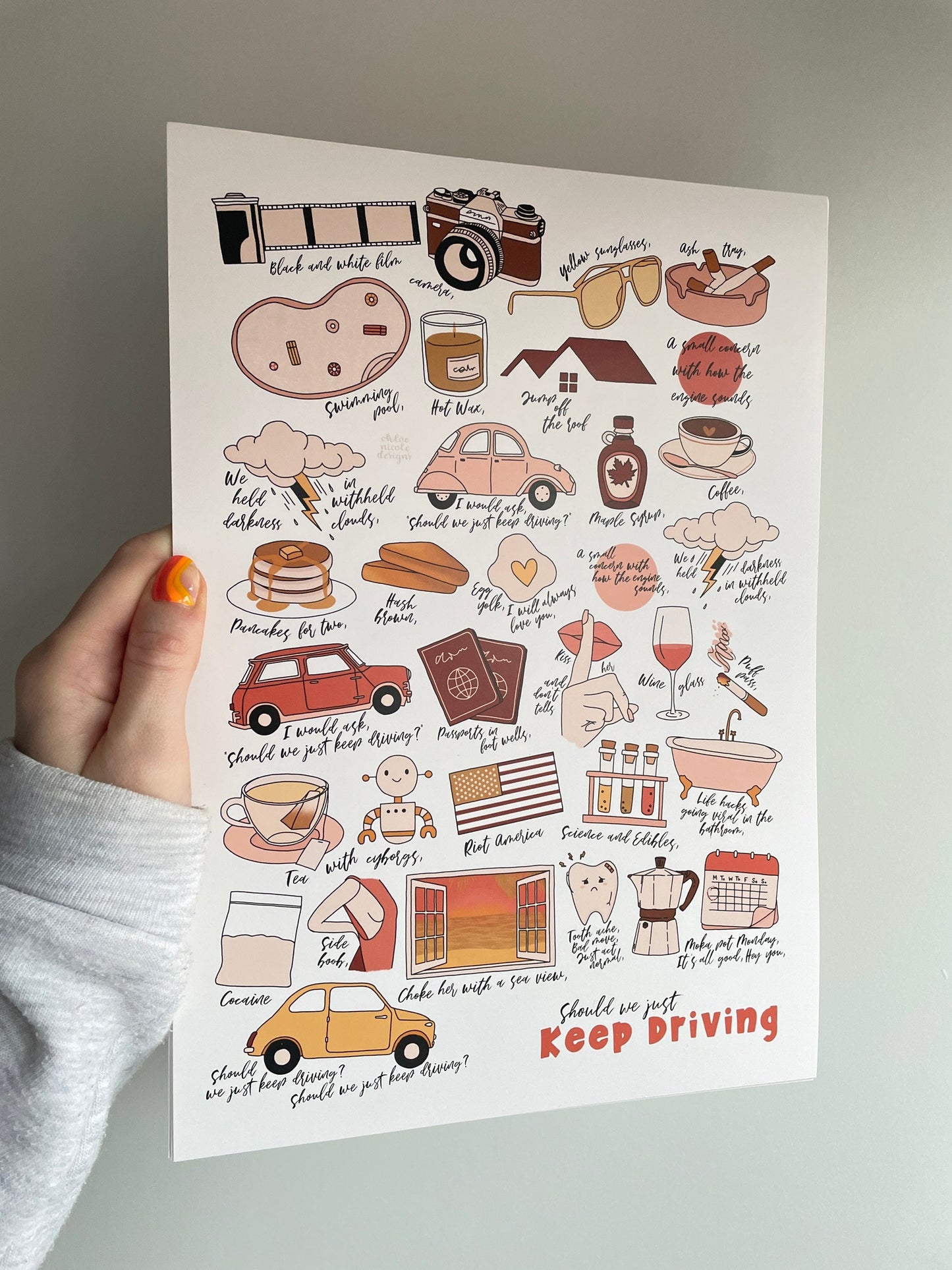 Keep Driving A4 Print/Poster (Preorder)