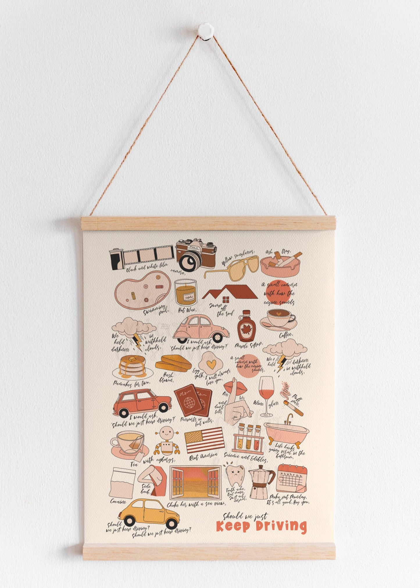 Keep Driving A4 Print/Poster (Preorder)