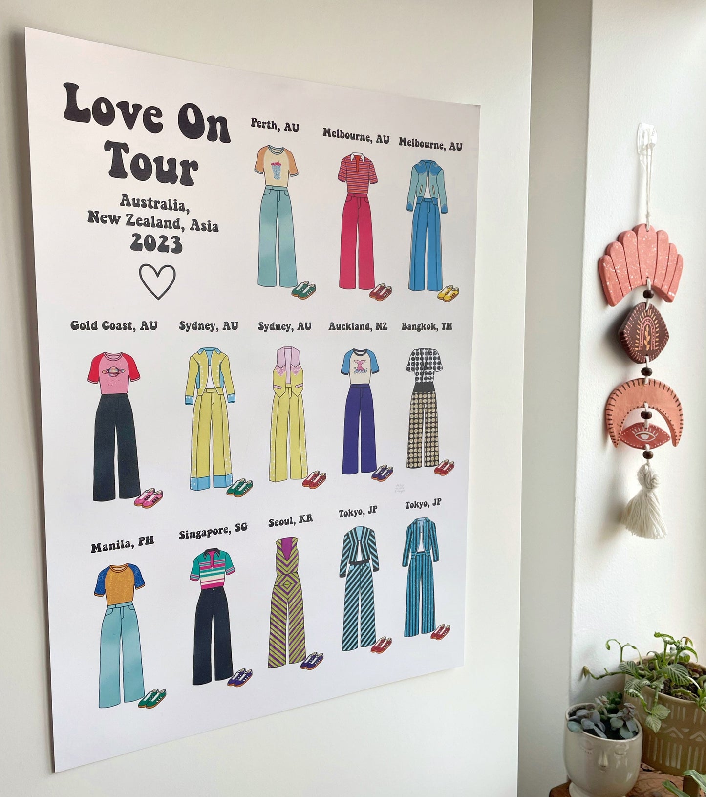 Love On Tour 2023 Australia Outfits A3 Poster | HSLOT New Zealand, Asia (Preorder)
