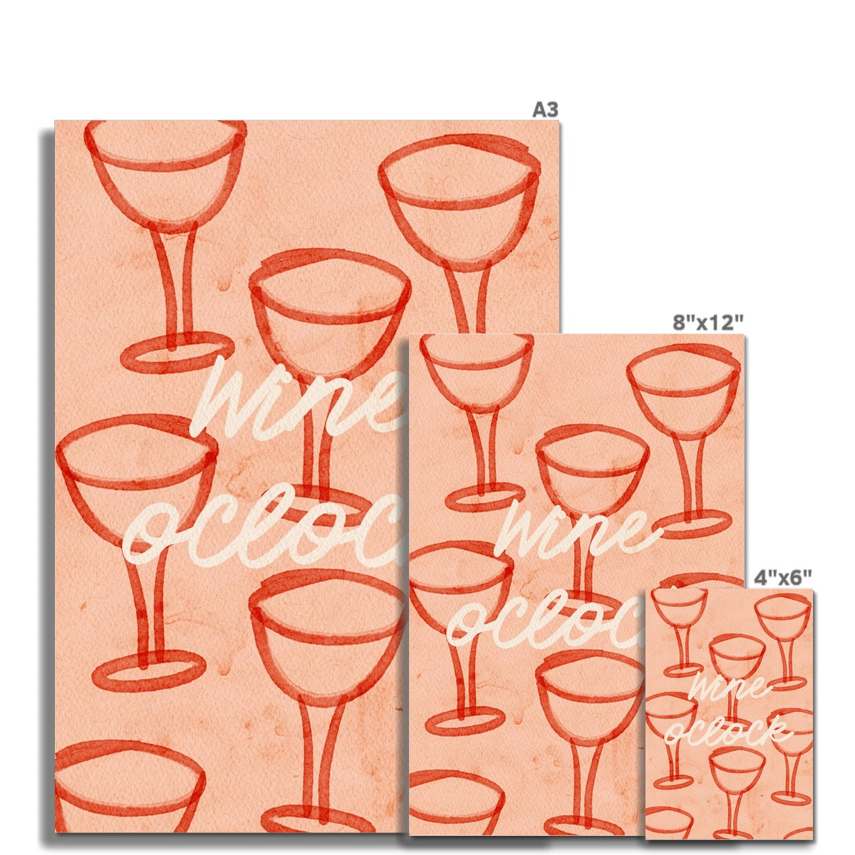 Wine o’clock Fine Art Print