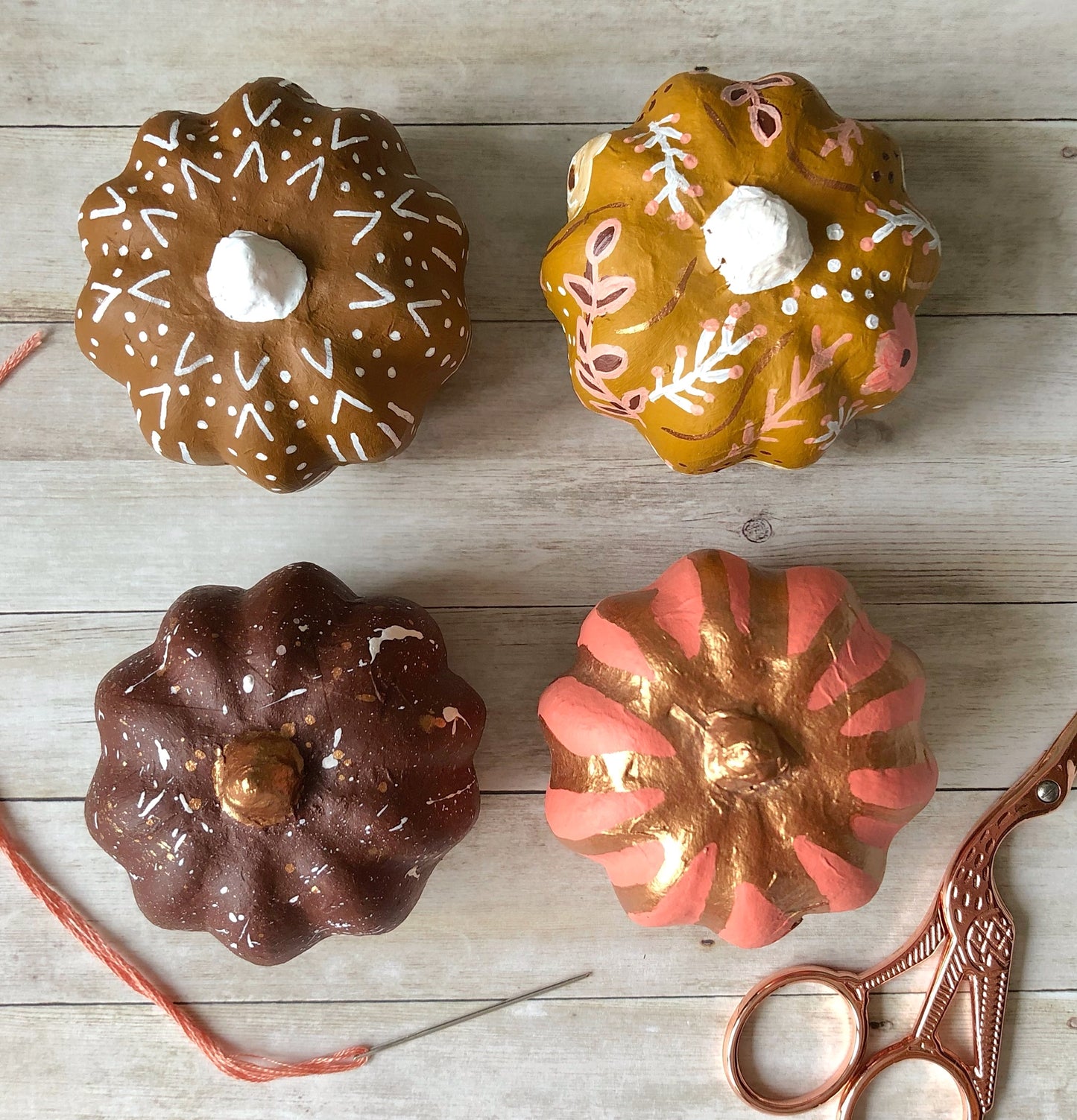 Hand Painted Pumpkins | Autumn | Halloween