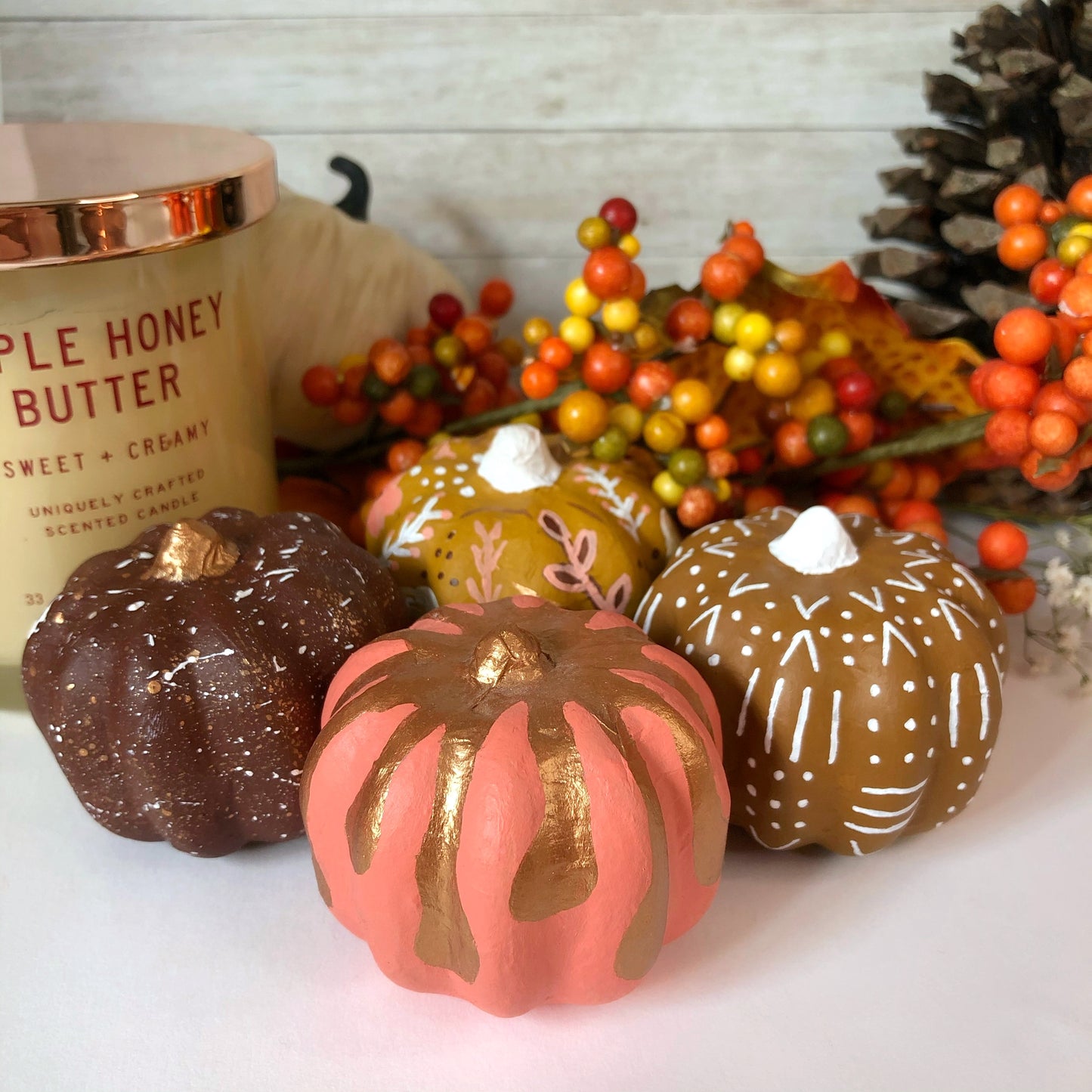 Hand Painted Pumpkins | Autumn | Halloween
