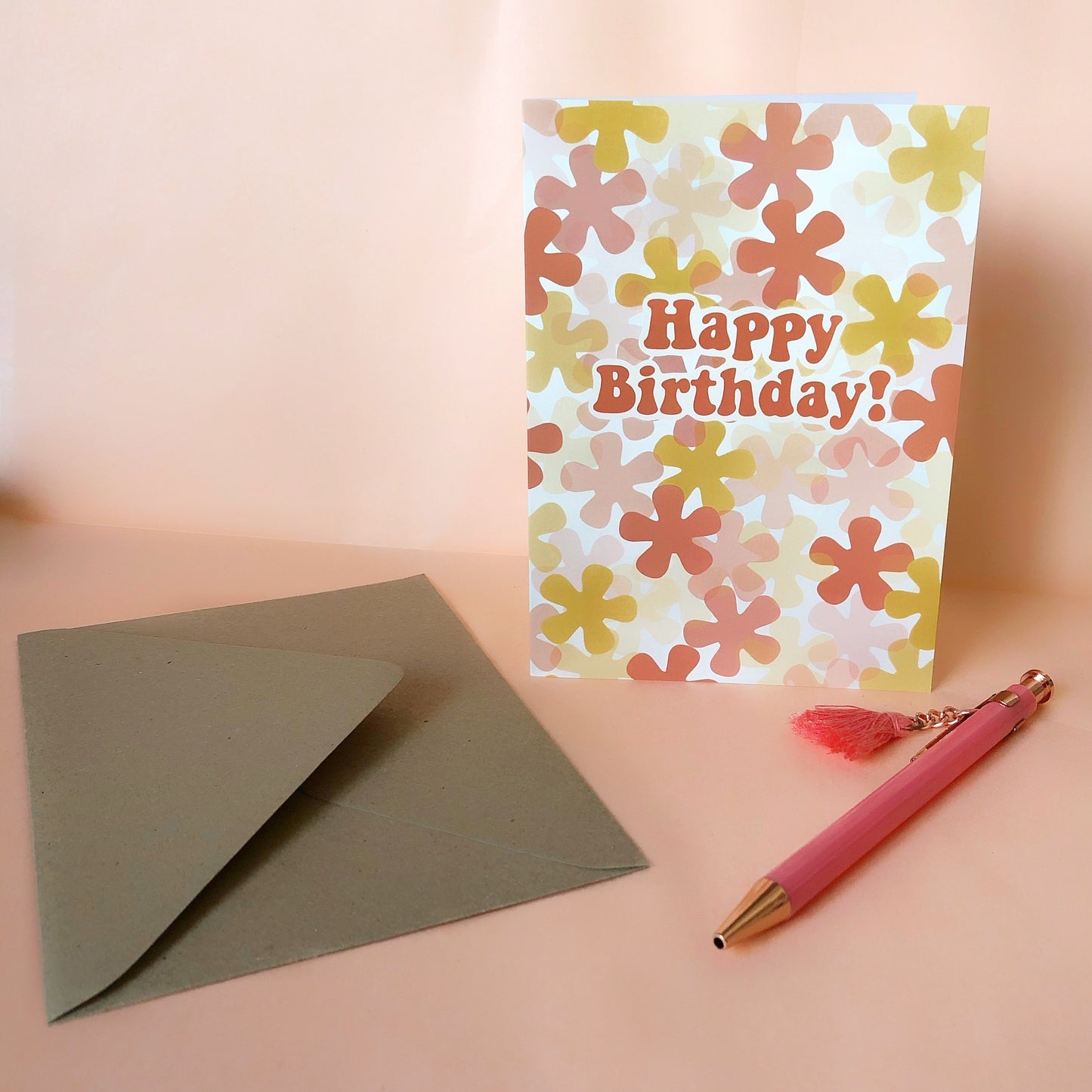 Happy Birthday A6 Greeting Card | Floral | Bohemian