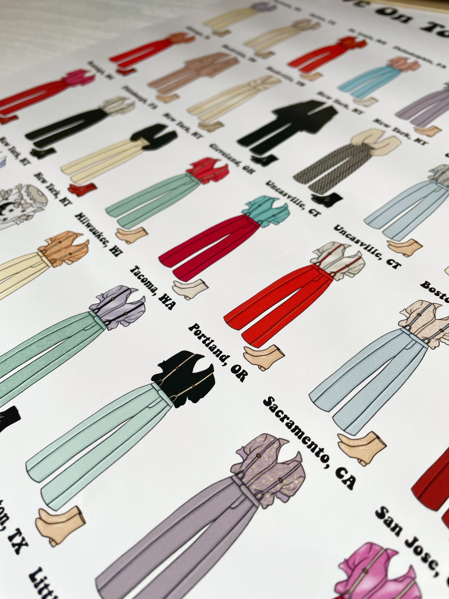 Love on Tour 2021 North America Harry Styles Outfits A3 Poster | HSLOT