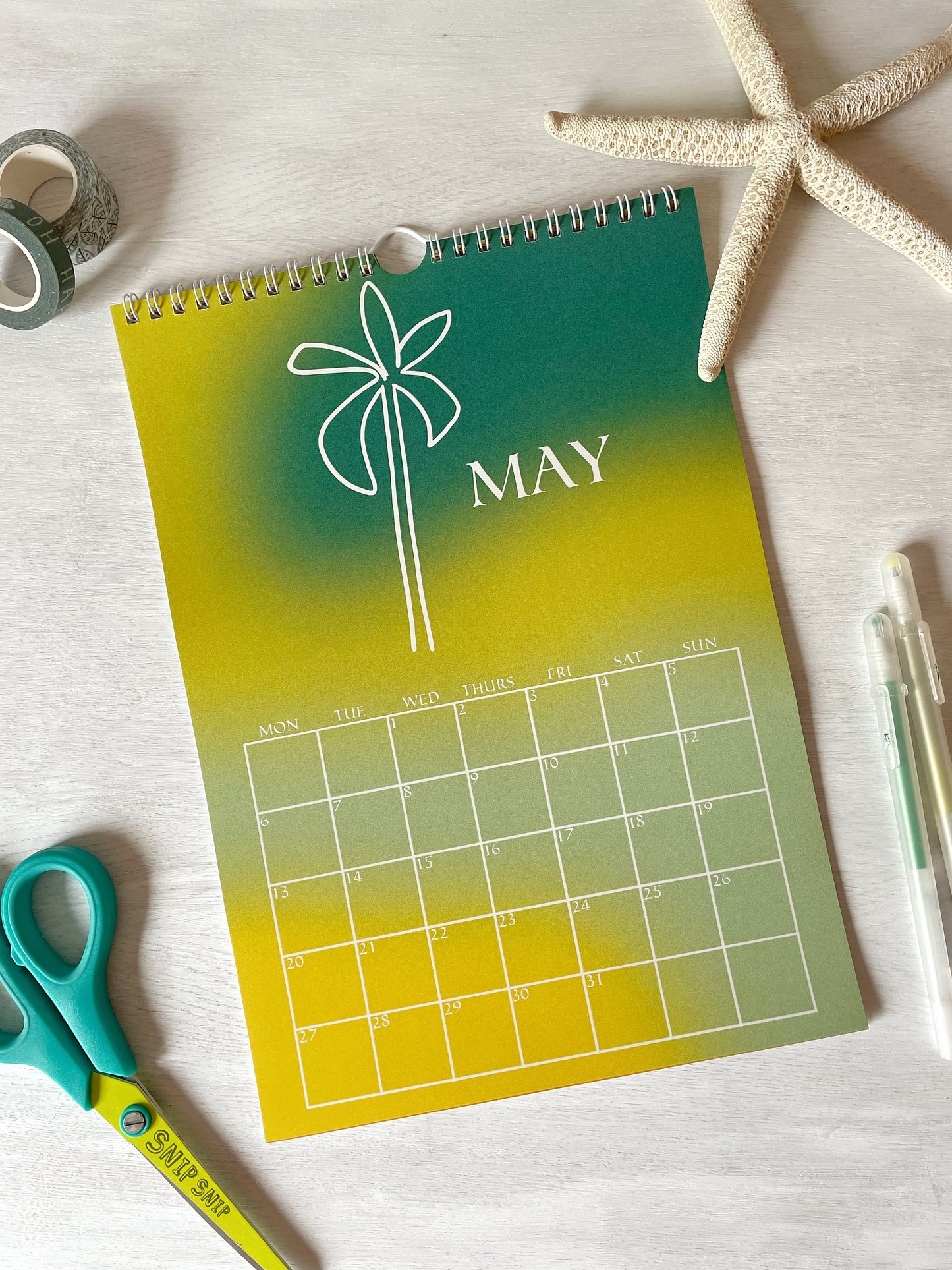 2024 Bohemian Gradient 12 Month Wall Calendar