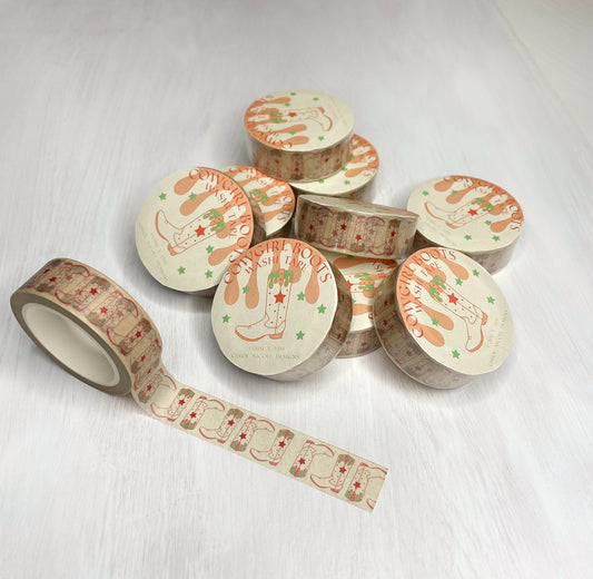 Cowgirl Boots Washi Tape