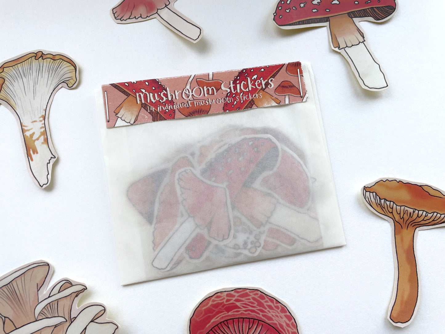 Autumn Mushrooms Sticker Set | Autumnal Journal Stickers