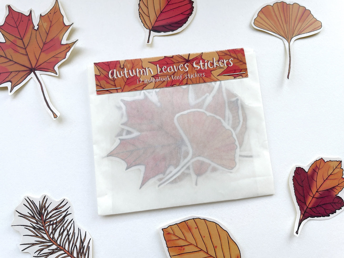 Autumn Leaves Sticker Set | Autumnal Journal Stickers