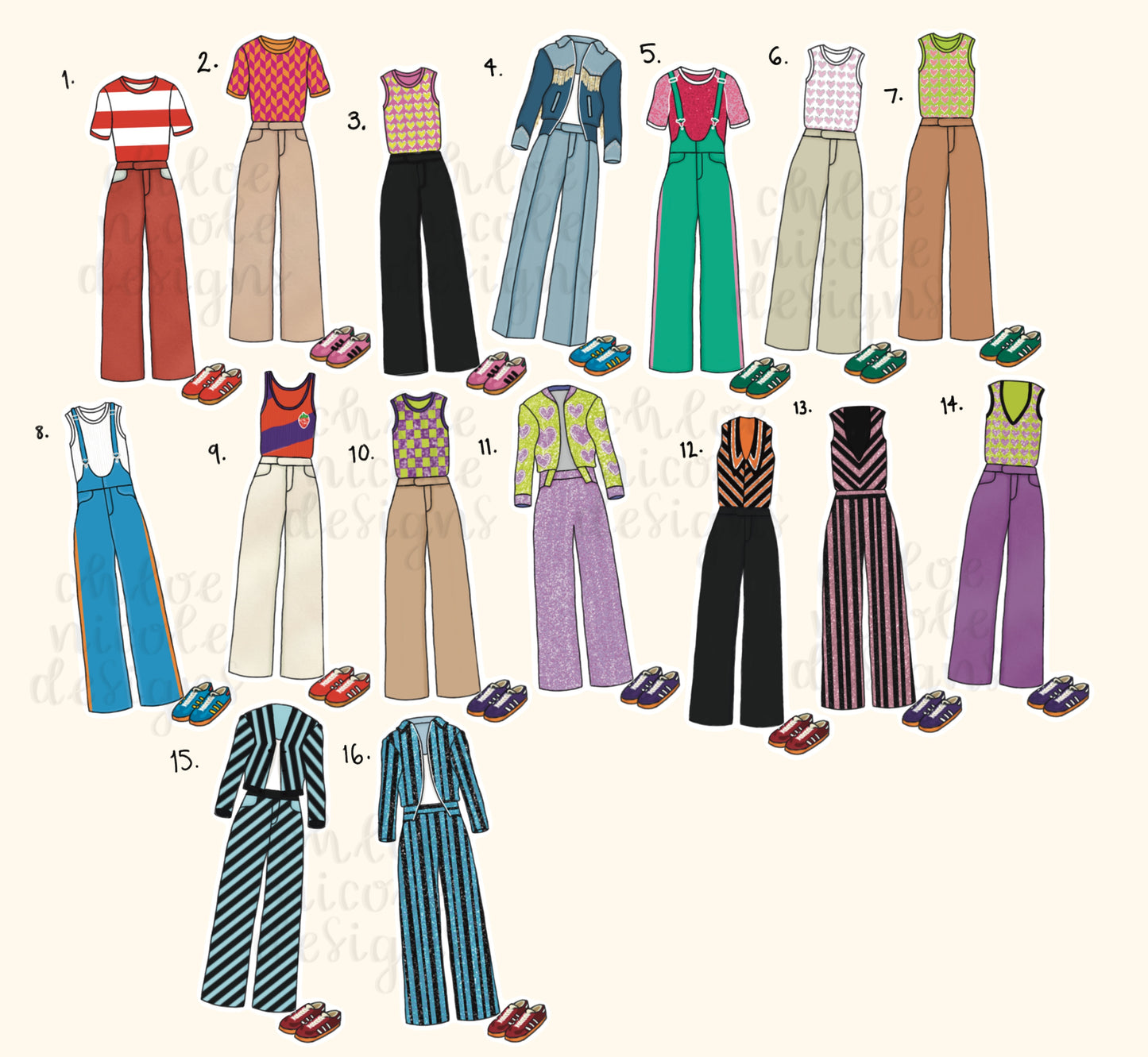 Love On Tour 2022 South America Harry Styles Outfit Stickers | HSLOT