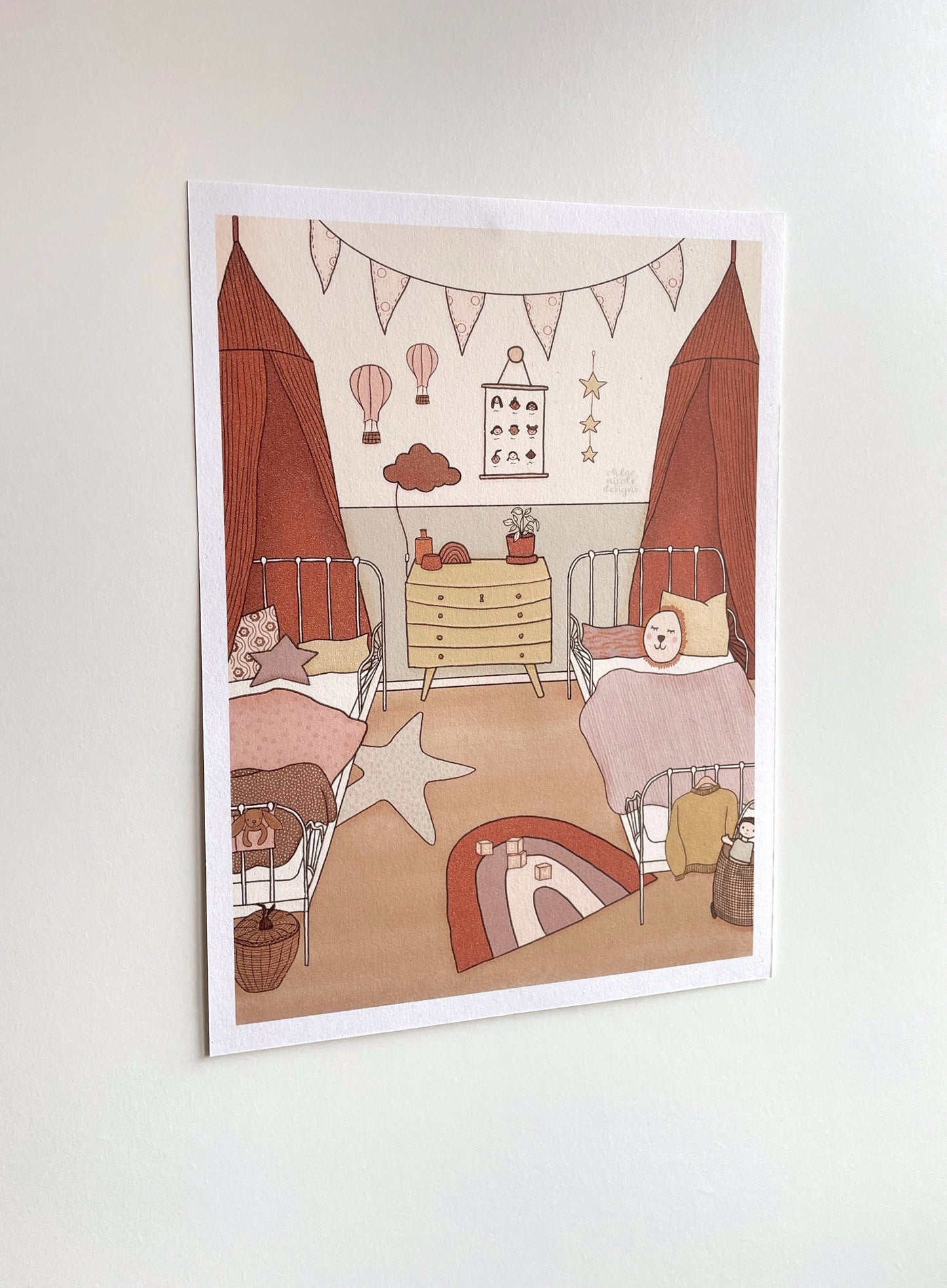 Girls Nursery Art Print | Digital Download