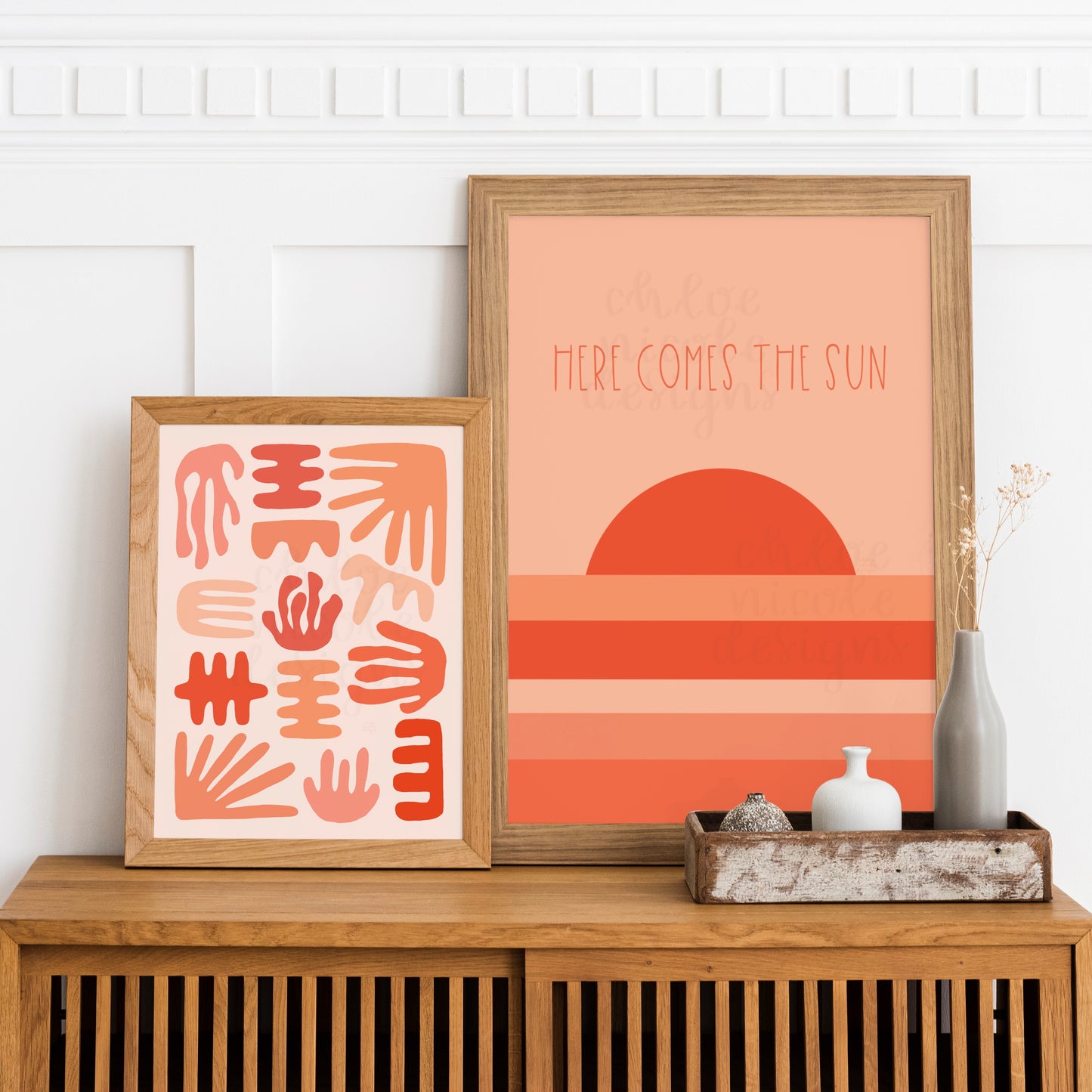 5 Beachy Boho Art Prints | Digital Download