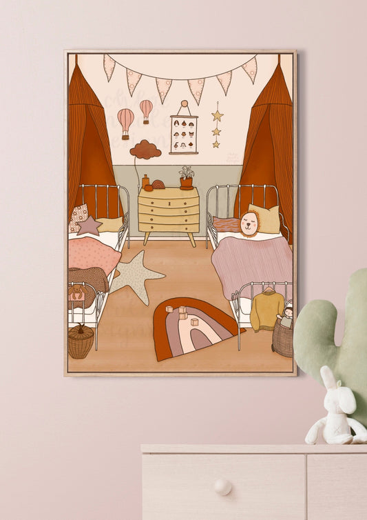 Girls Nursery Art Print | Digital Download