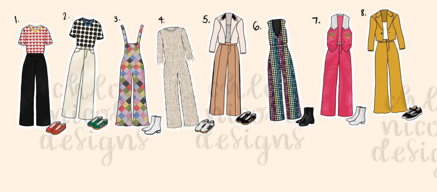Festival / Award Show Harry Styles Outfit Stickers | HSLOT