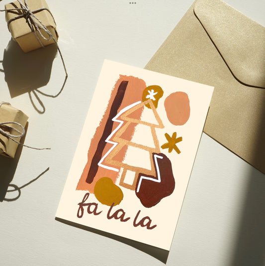 Fa La La Christmas Greeting Card