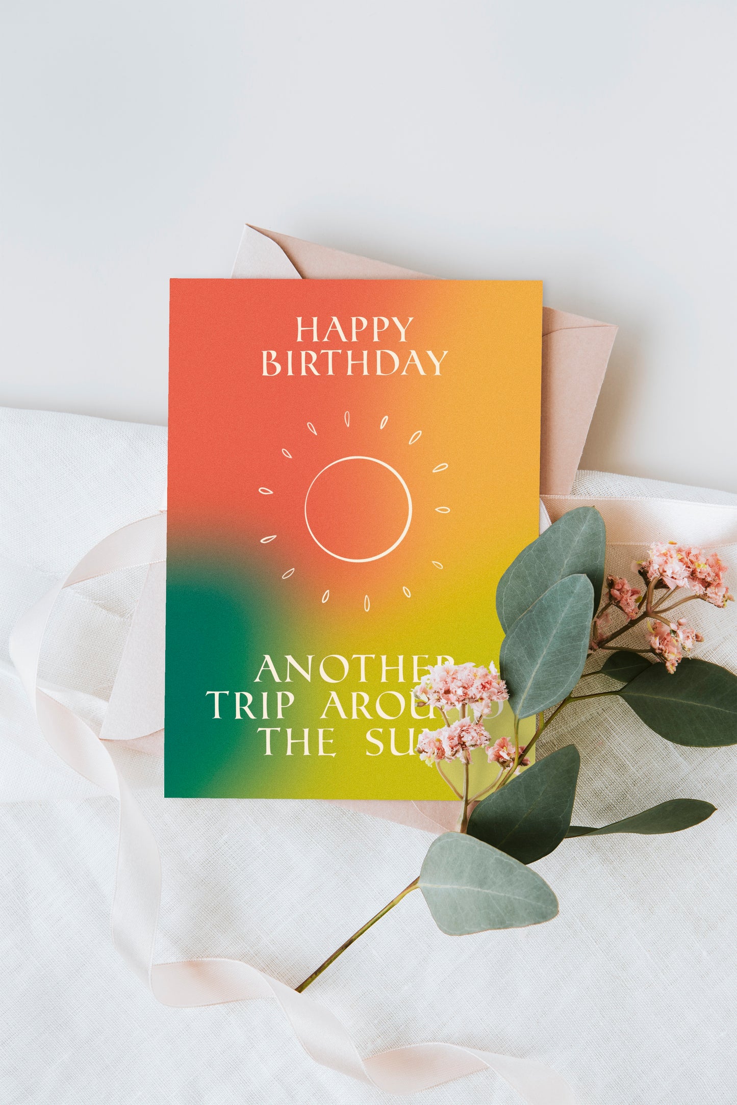 Another Trip Around The Sun A6 Birthday Card | Bohemian