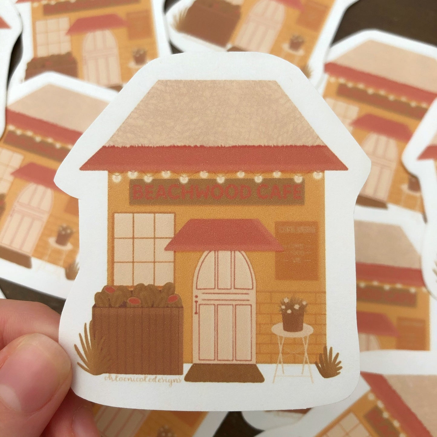 Beachwood Cafe sticker | Harry Styles ‘Falling’ lyrics