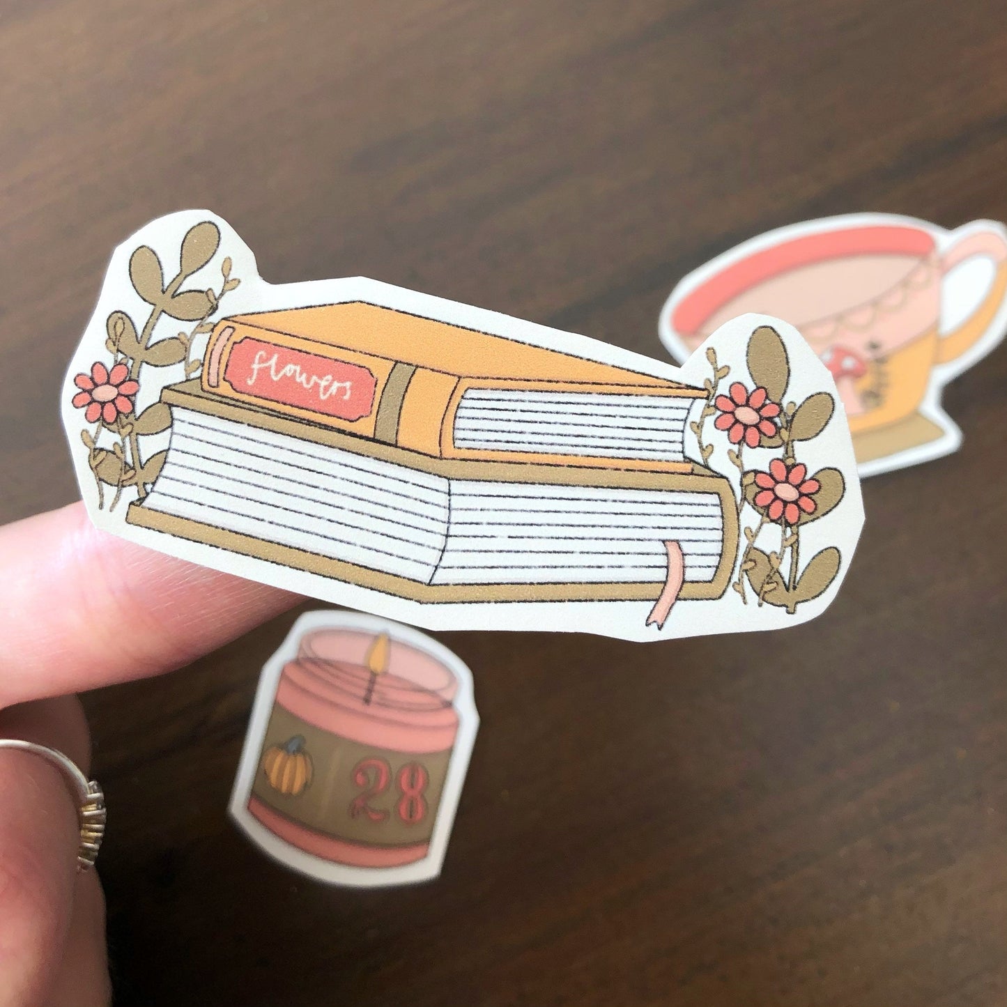 Cosy/Hygge Stickers | Set of 5 | Die-cut