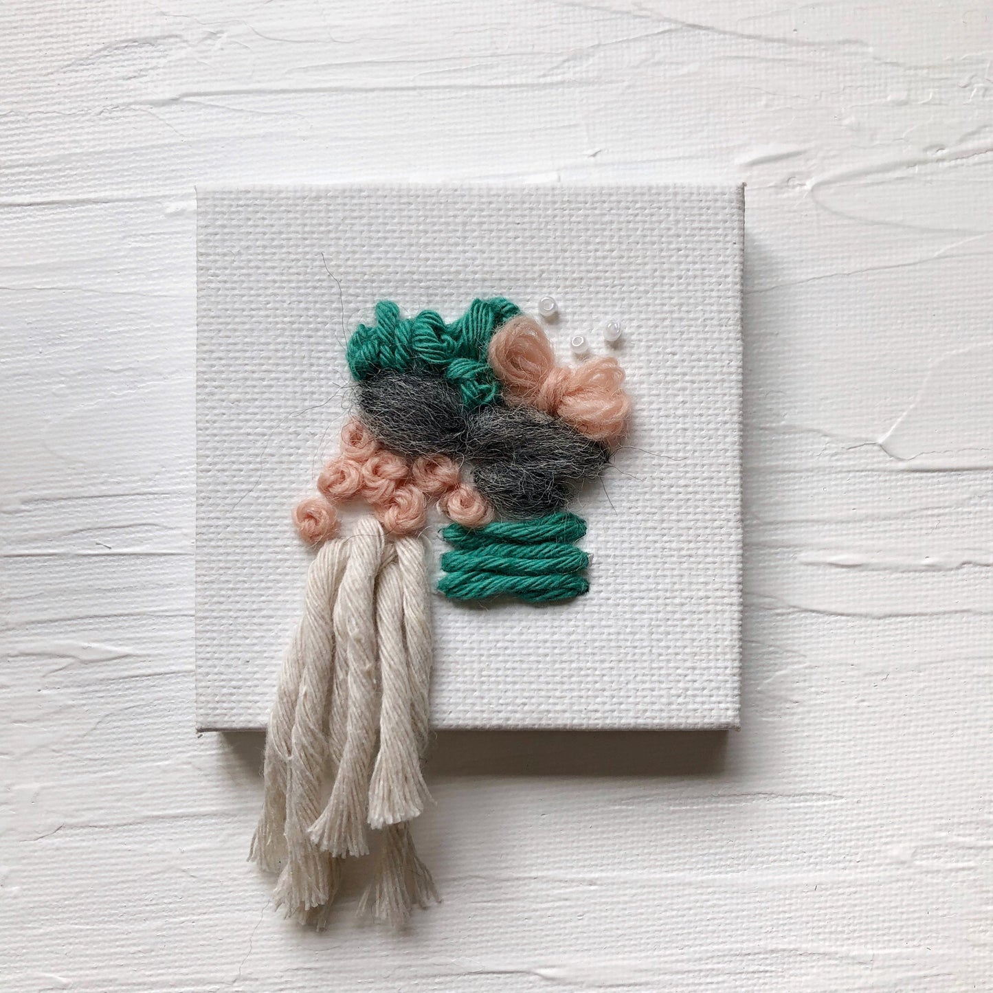 Fibre Art Mini Canvas | Embroidery | Weaving