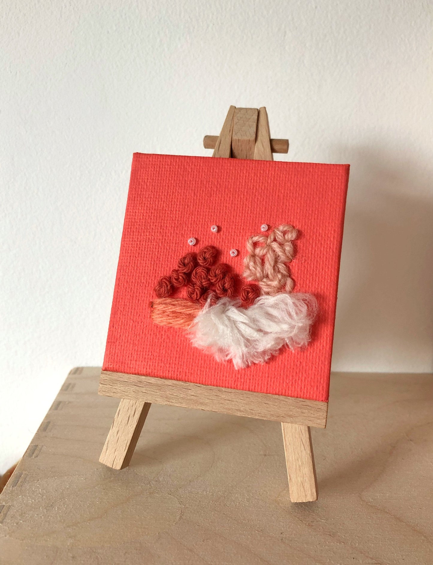 Fibre Art Mini Canvas | Embroidery | Weaving