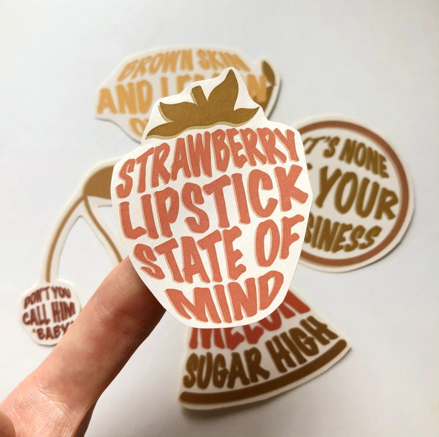 Harry Styles Fruit Lyrics Sticker Set