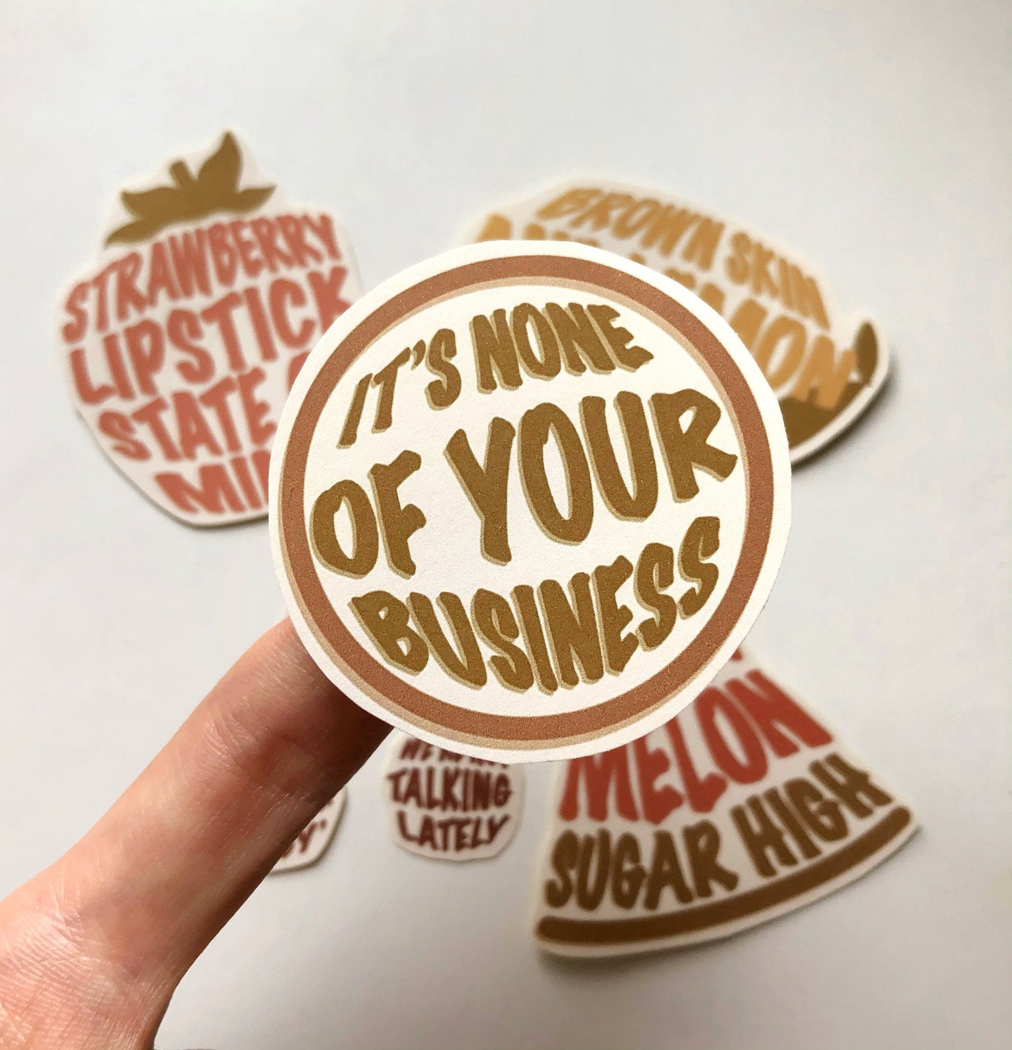 Harry Styles Fruit Lyrics Sticker Set