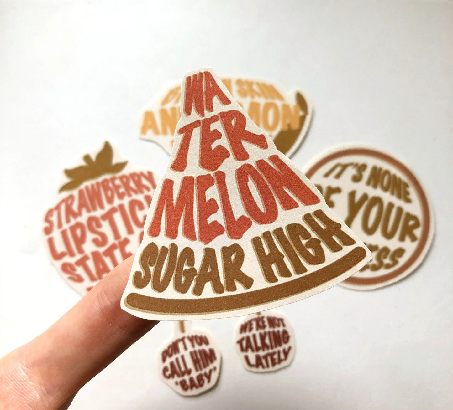 Harry Styles Fruit Lyrics Sticker Set