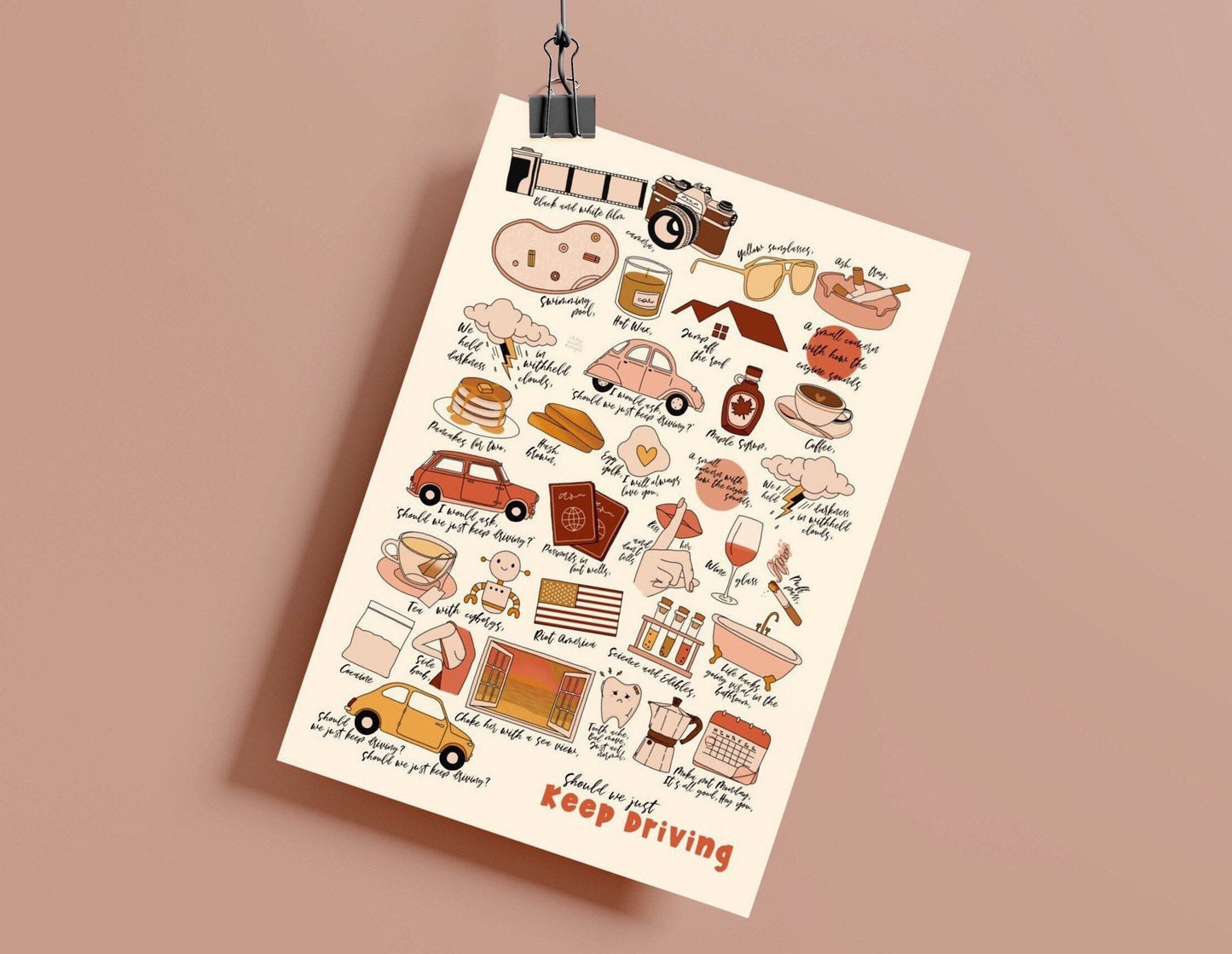 Keep Driving A4 Print/Poster (Preorder)