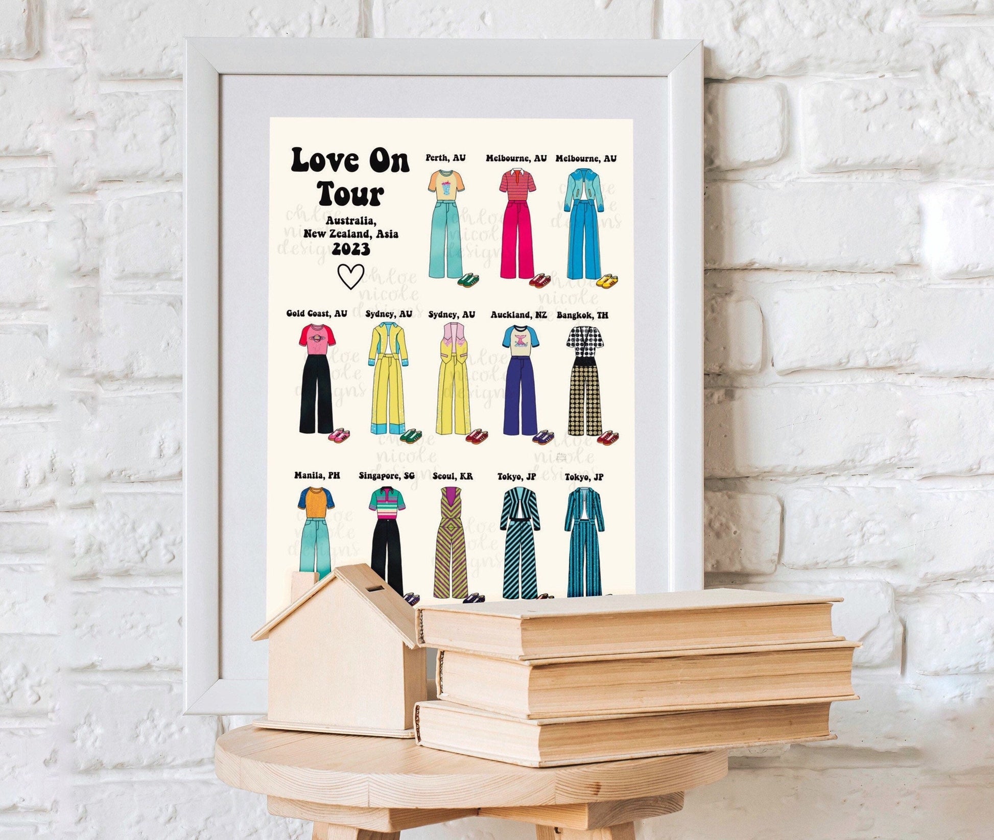 Love On Tour 2023 Australia Outfits A3 Poster | HSLOT New Zealand, Asia (Preorder)